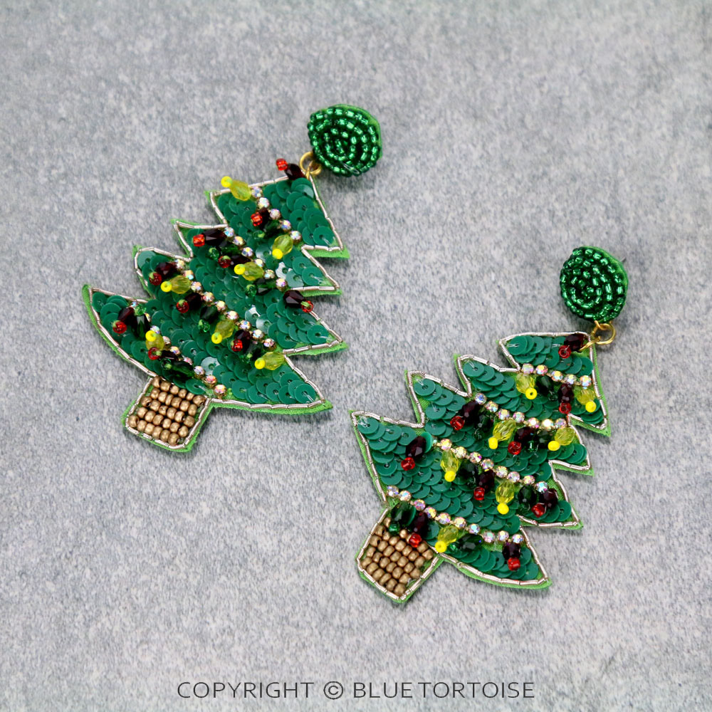 Christmas Tree Stud Earrings