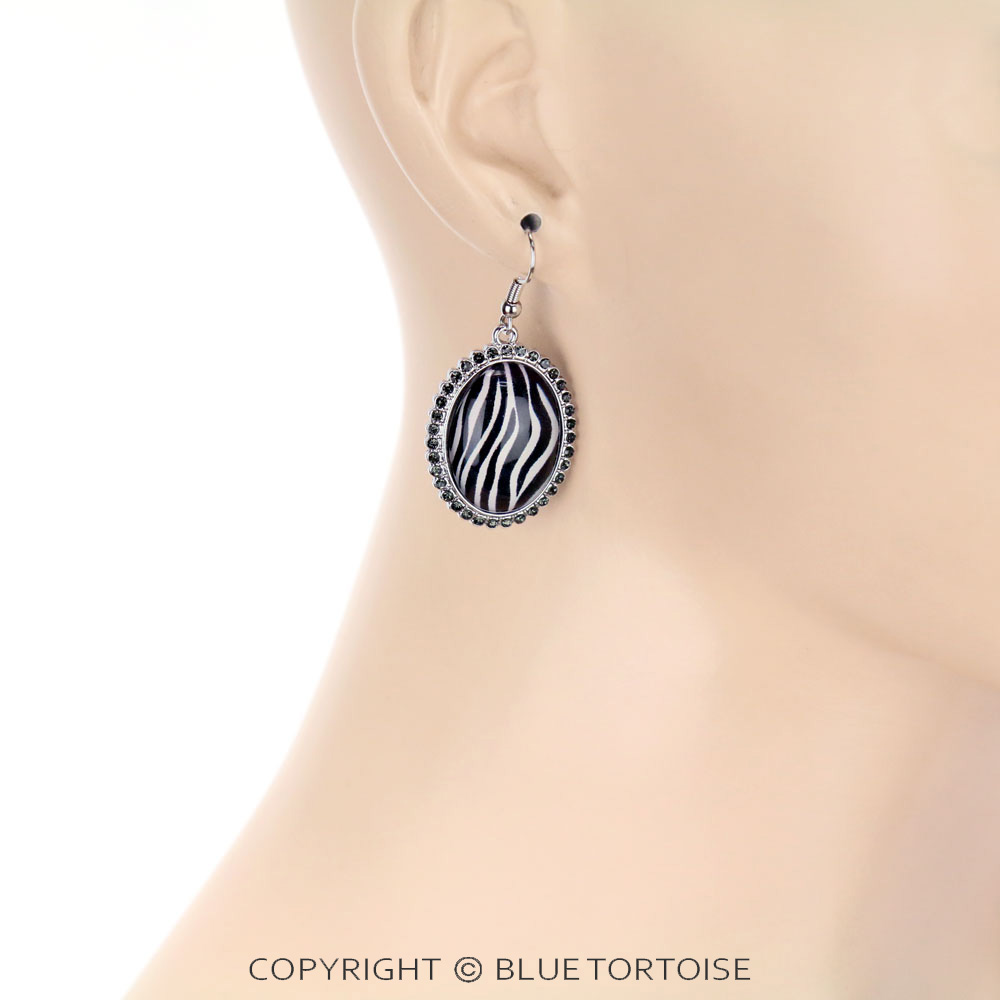 Leopard Bubble Dangle Earrings - Image 2