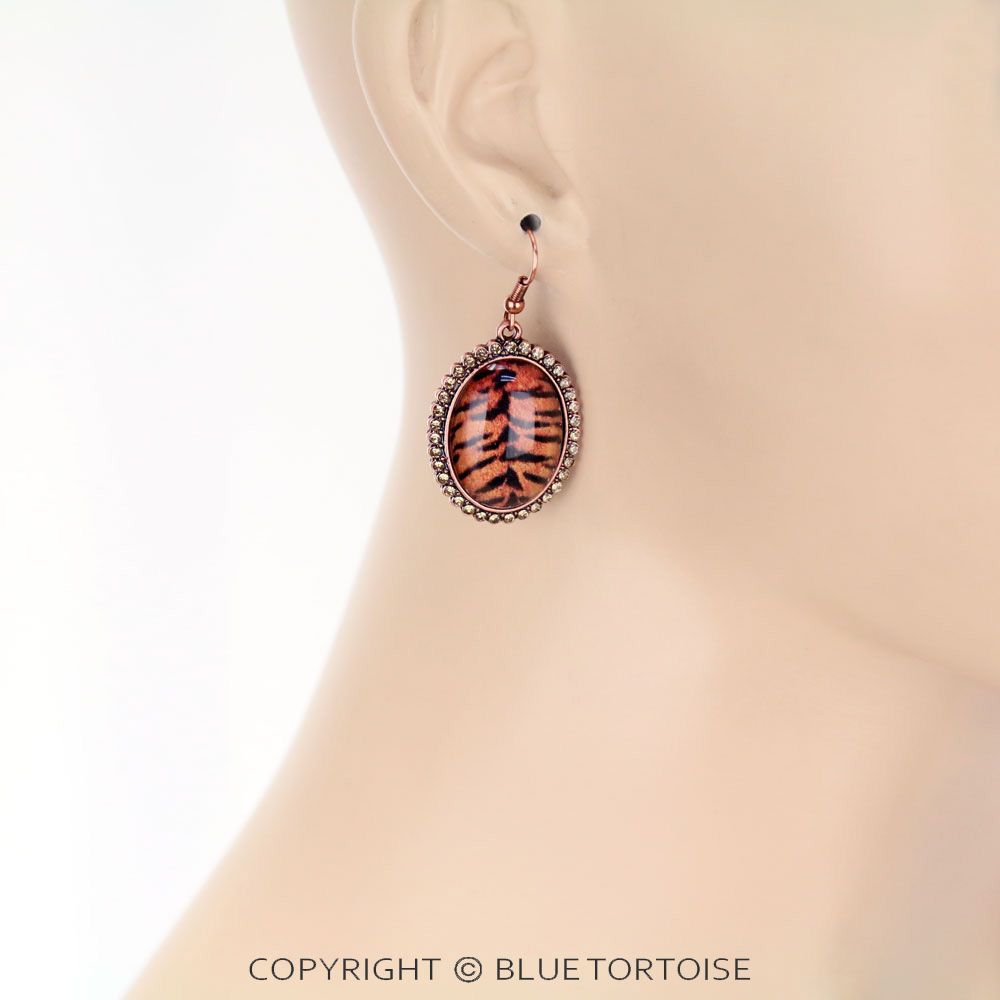 Leopard Bubble Dangle Earrings - Image 2