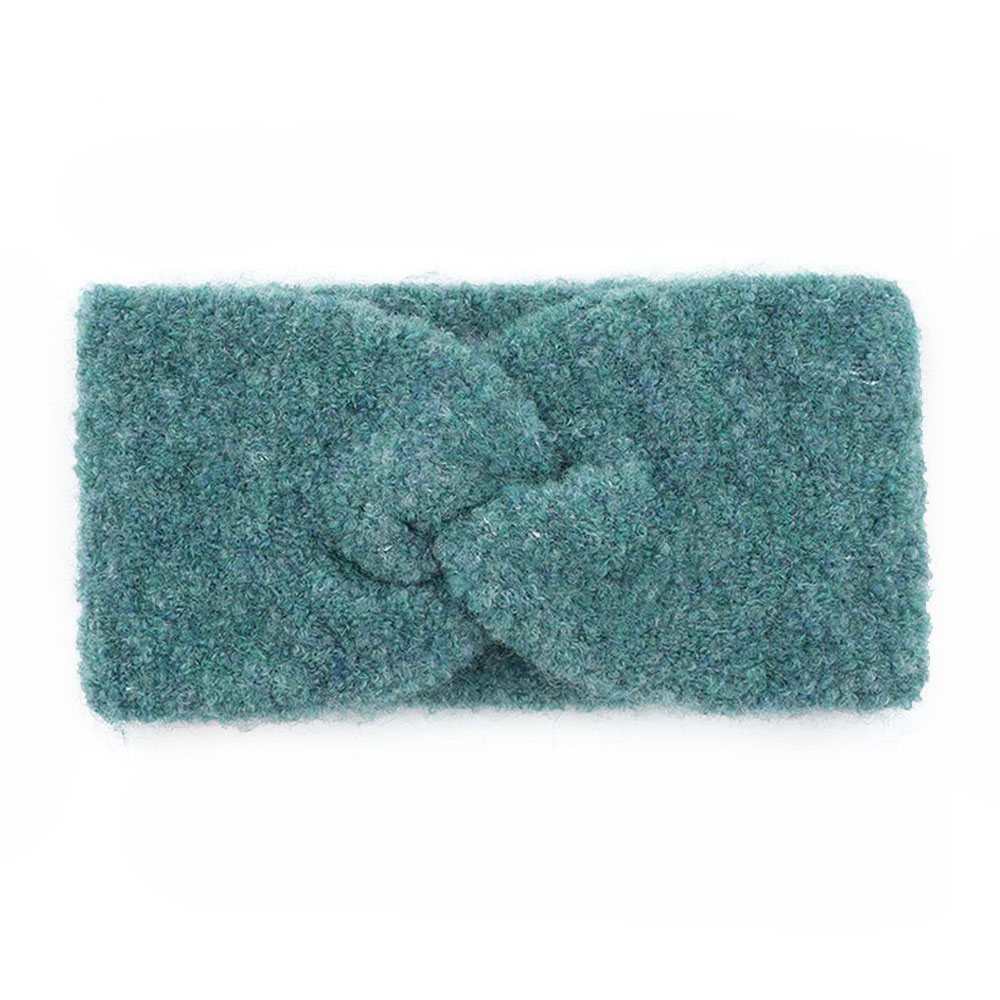 C.C Knitted Shearling Yarn Twisted Headwrap