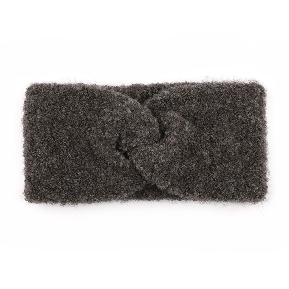 C.C Knitted Shearling Yarn Twisted Headwrap
