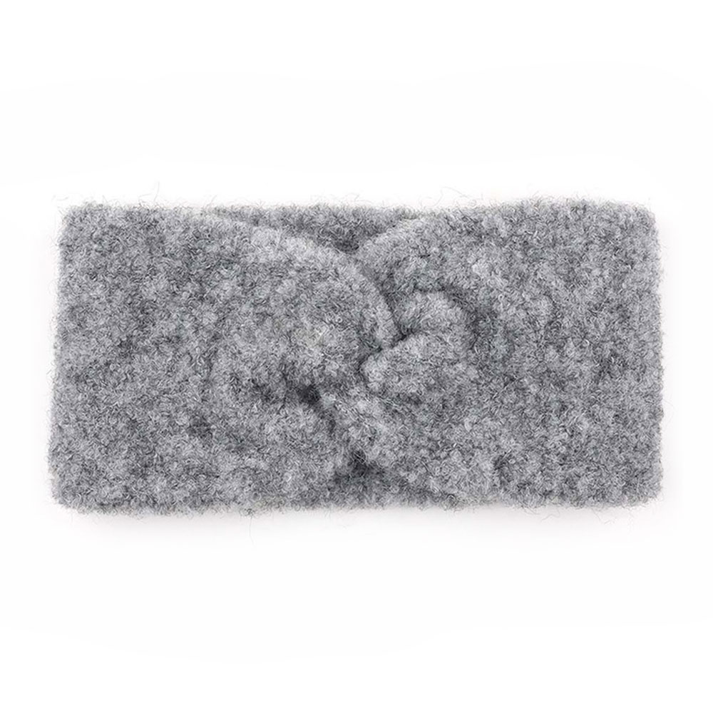 C.C Knitted Shearling Yarn Twisted Headwrap