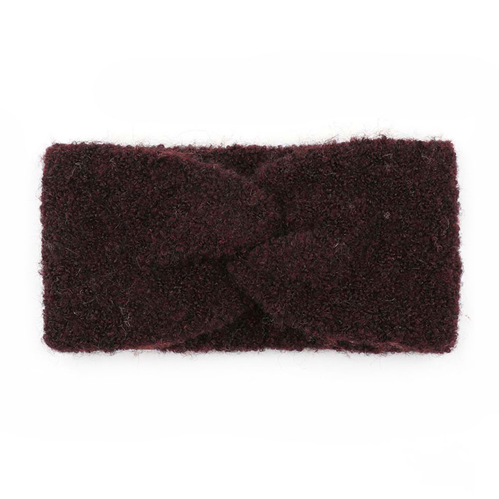 C.C Knitted Shearling Yarn Twisted Headwrap