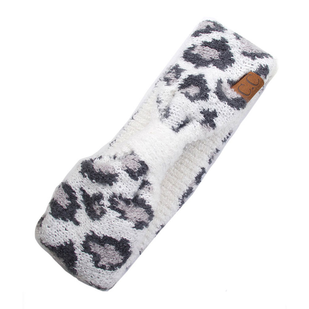 C.C Leopard Jacquard Knit Headband