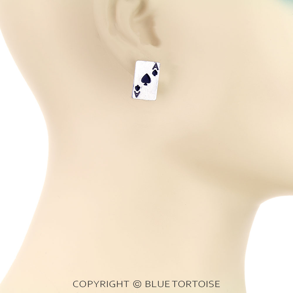Ace of Spades Stud Earrings - Image 2