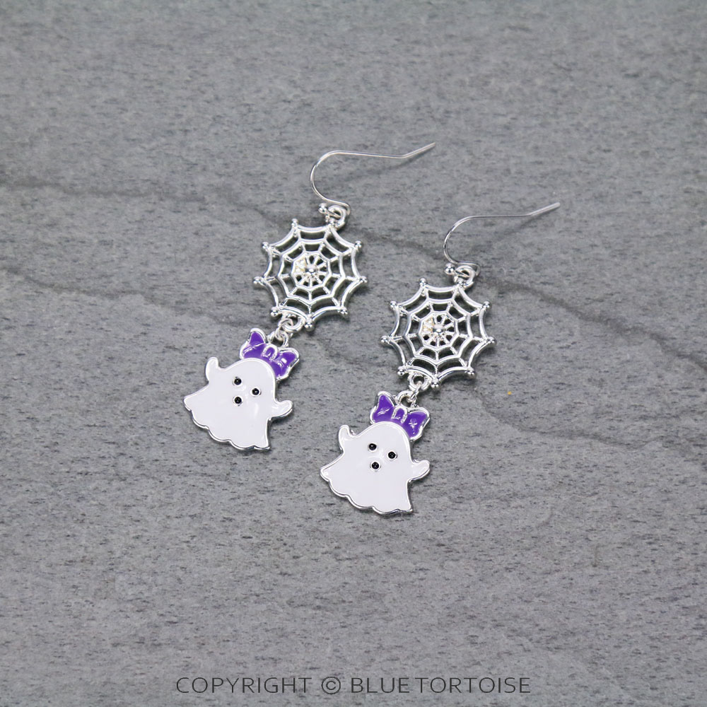 Halloween Epoxy Ghost Dangle Earrings