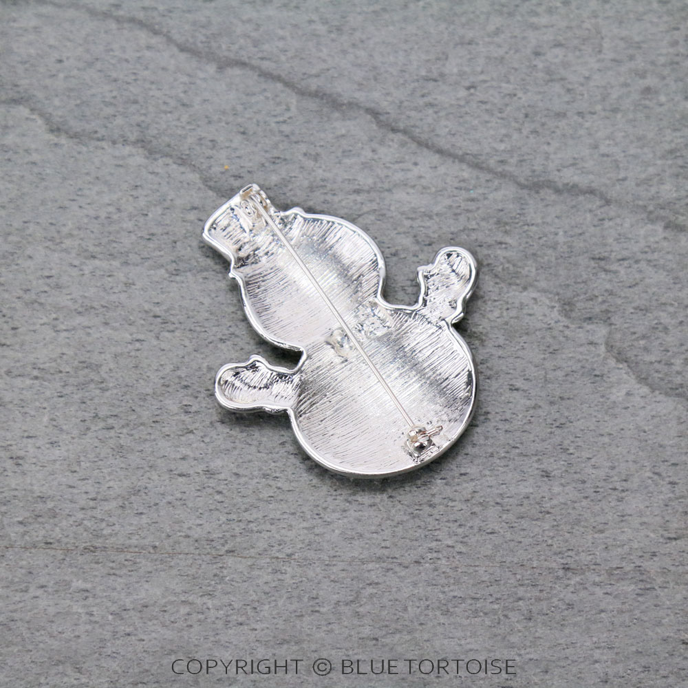 Christmas Snowman Brooch Pin - Image 2