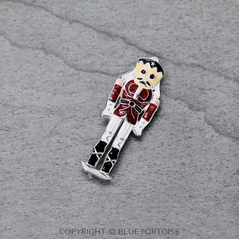 Christmas Nutcracker Brooch Pin