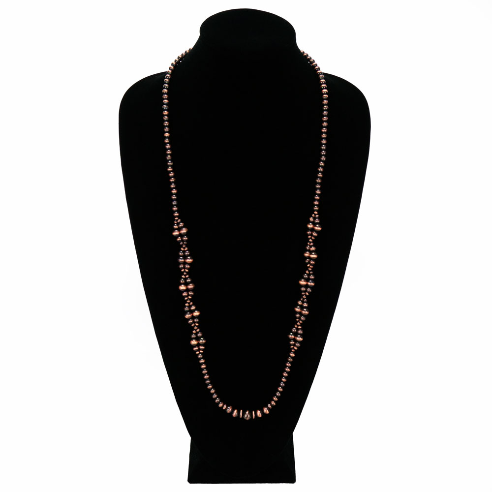 Navajo Style Pearl Long Necklace - Image 2