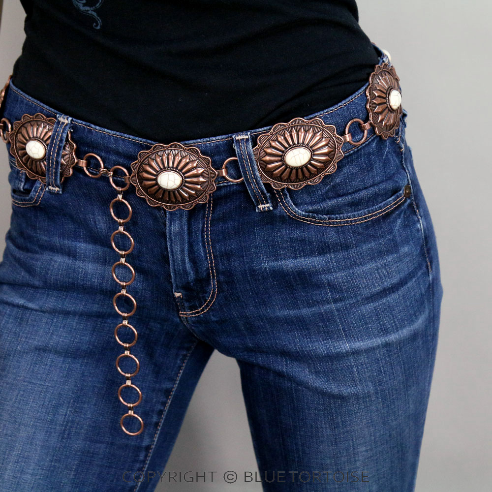 Western Concho with Stone Belt S/M - Image 2