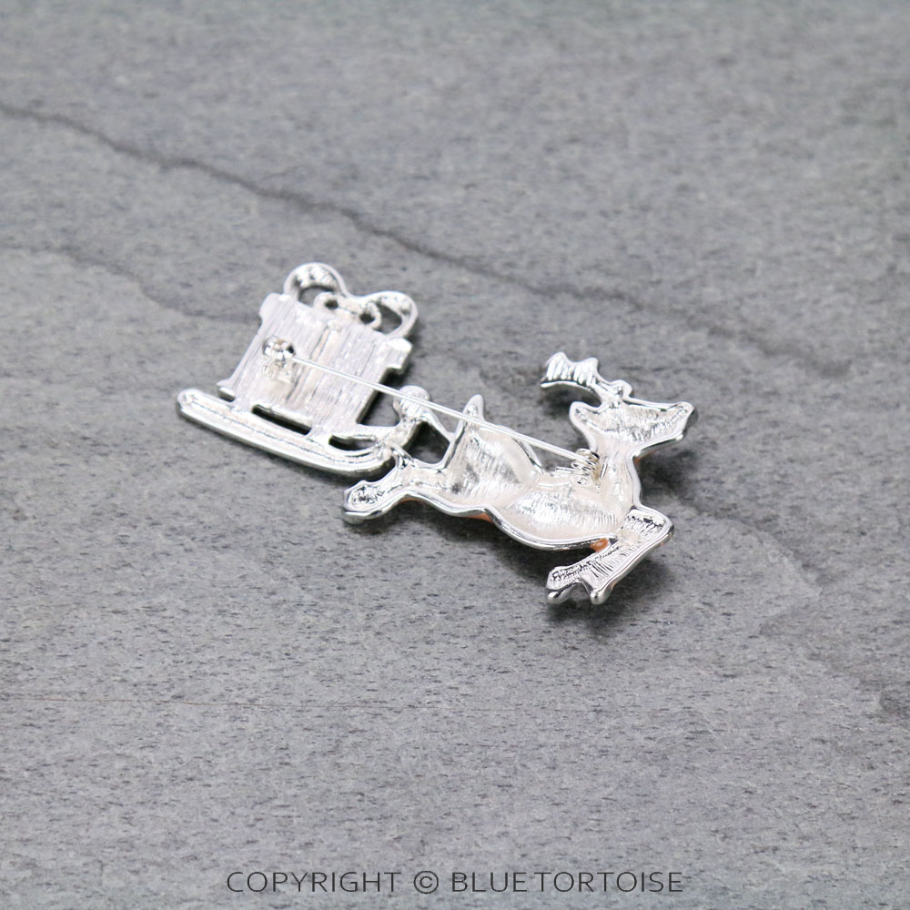 Christmas Epoxy Rudolph Brooch Pin - Image 2