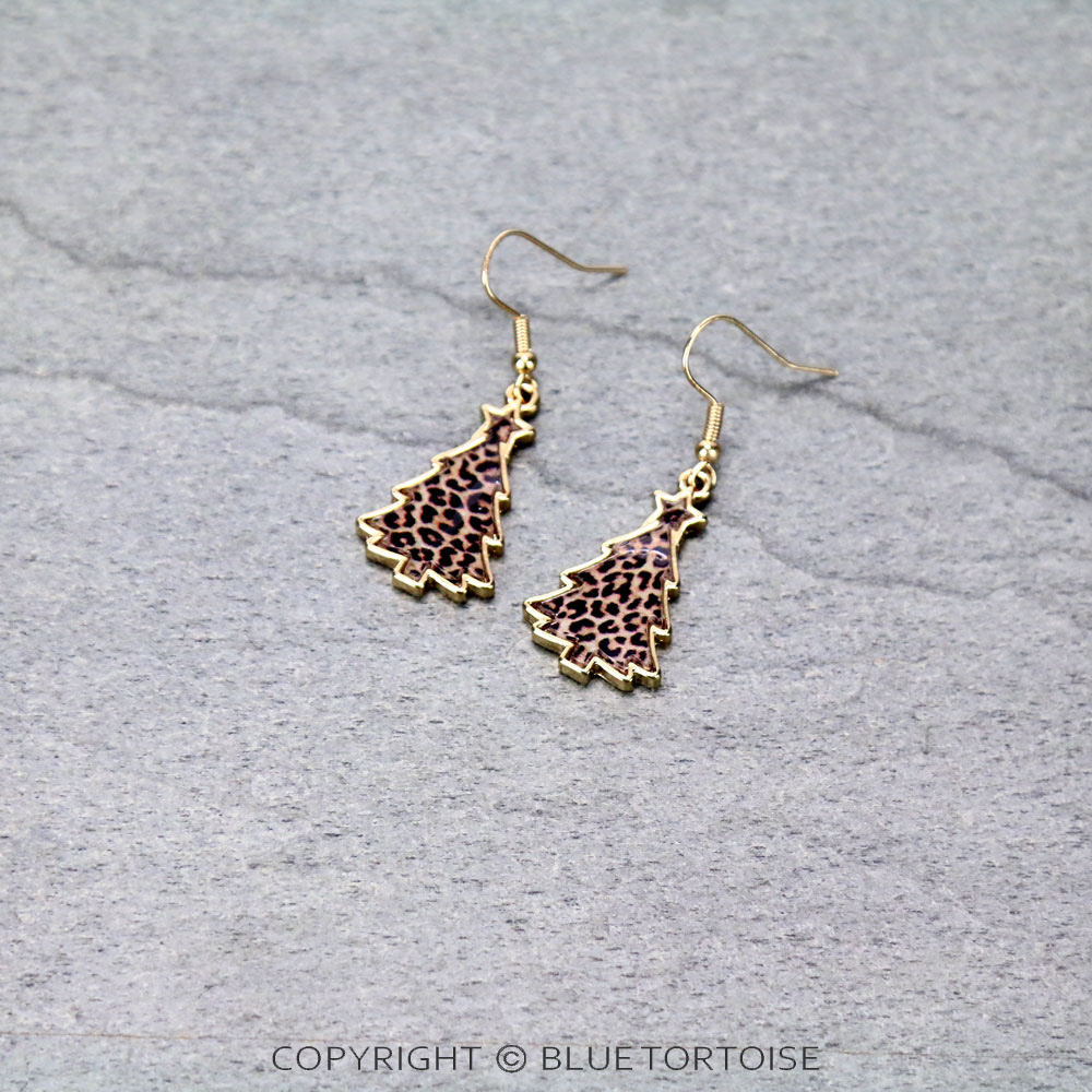 Christmas Tree Bubble Dangle Earrings
