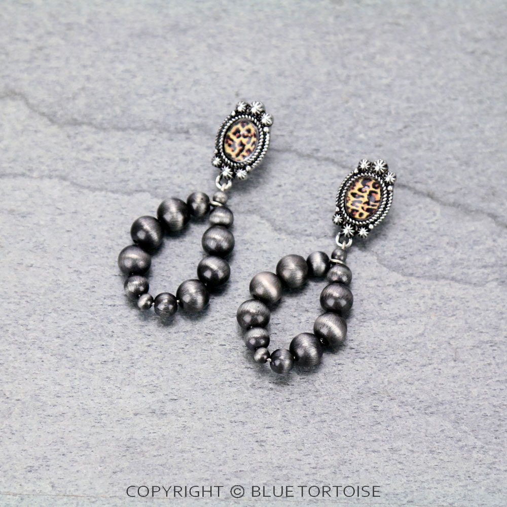 Navajo Style Pearl Stud Earrings