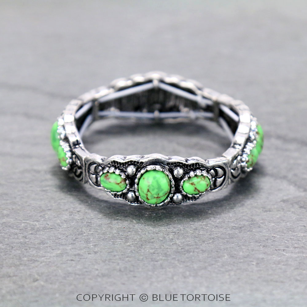 Western Style Stone Stretch Bracelet