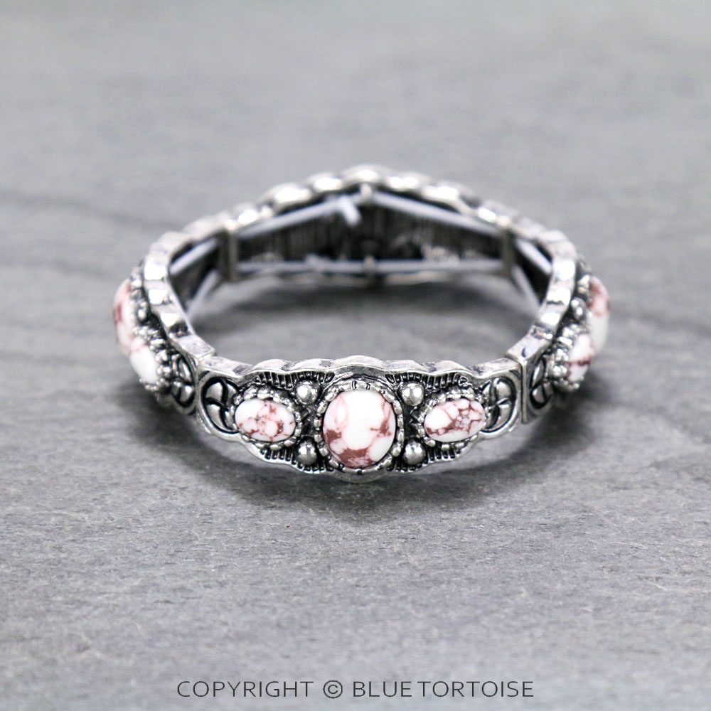 Western Style Stone Stretch Bracelet