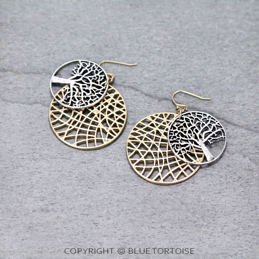 Tree of Life Dangle Earrings - Image 3