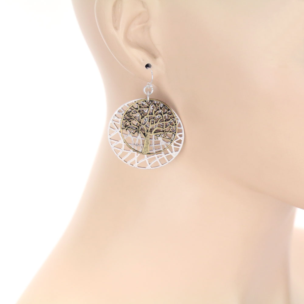 Tree of Life Dangle Earrings - Image 2