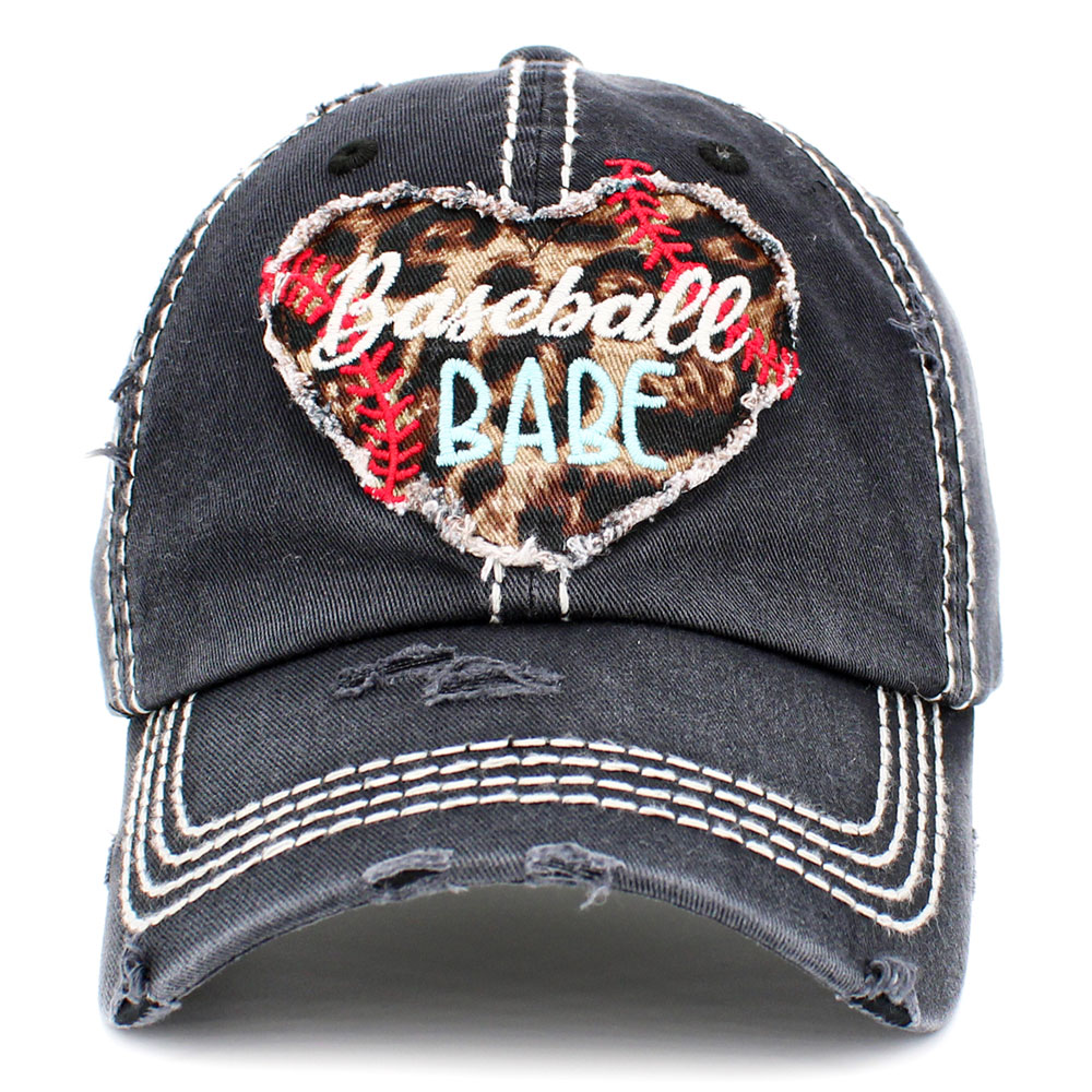 "Baseball Babe" Washed Vintage Ball Cap