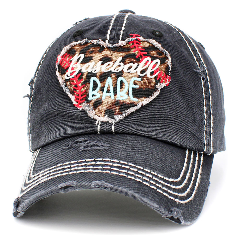 "Baseball Babe" Washed Vintage Ball Cap - Image 2
