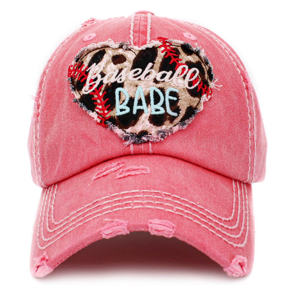 "Baseball Babe" Washed Vintage Ball Cap