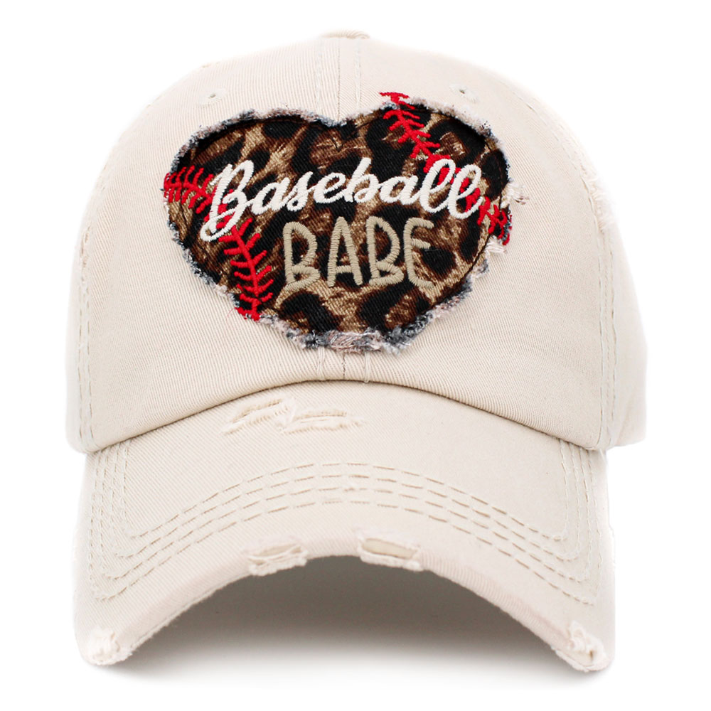"Baseball Babe" Washed Vintage Ball Cap