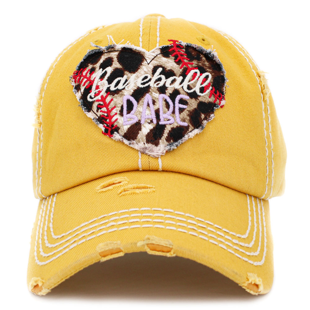 "Baseball Babe" Washed Vintage Ball Cap
