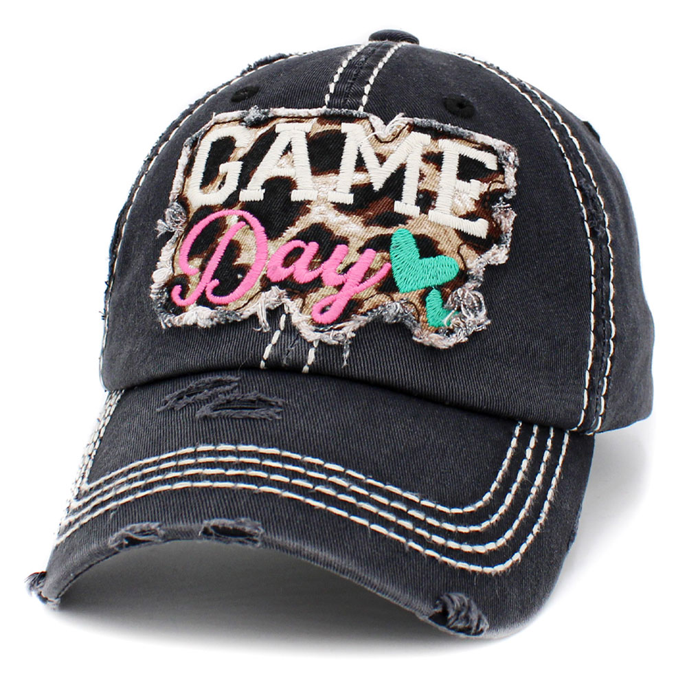 "Game Day" Washed Vintage Ballcap - Image 2