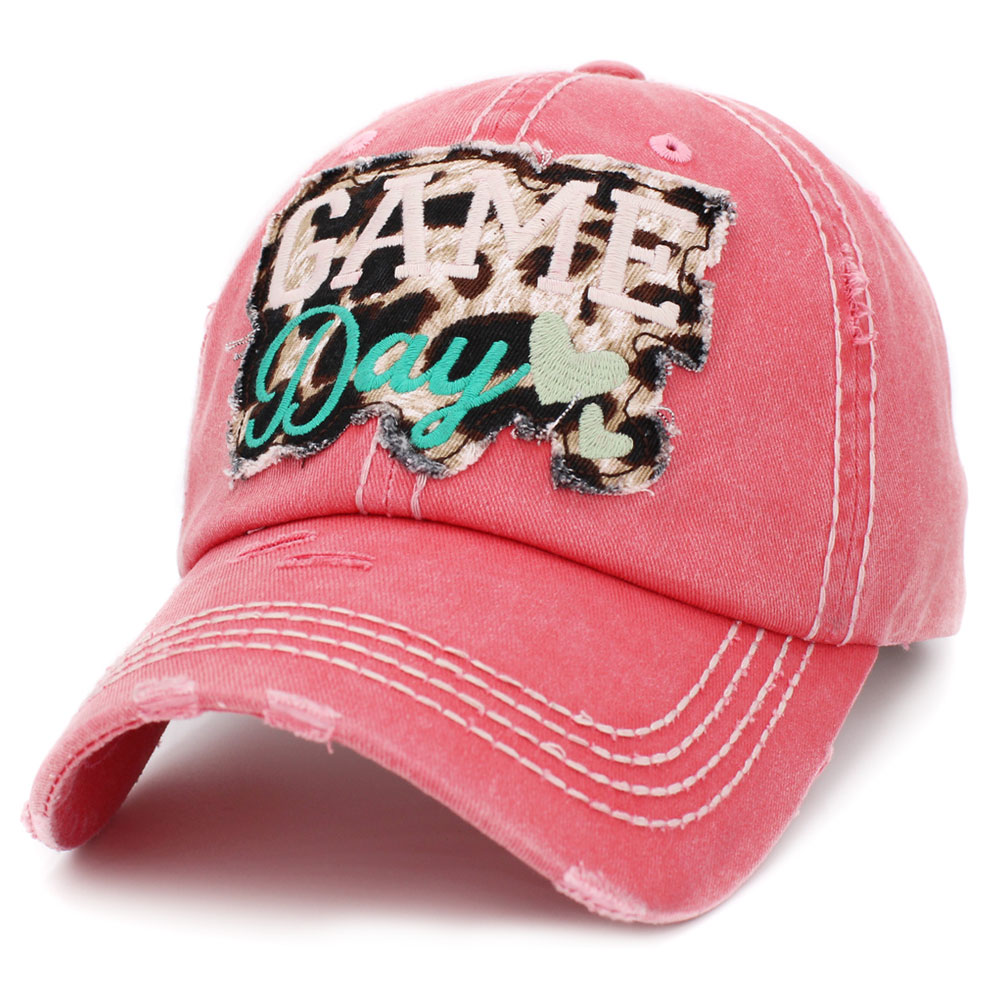 "Game Day" Washed Vintage Ballcap - Image 2