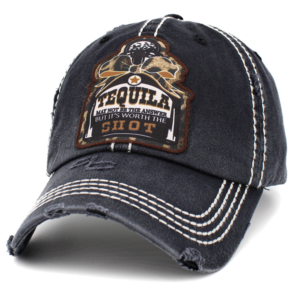 "TEQUILA SHOT" Washed Vintage Ballcap - Image 2