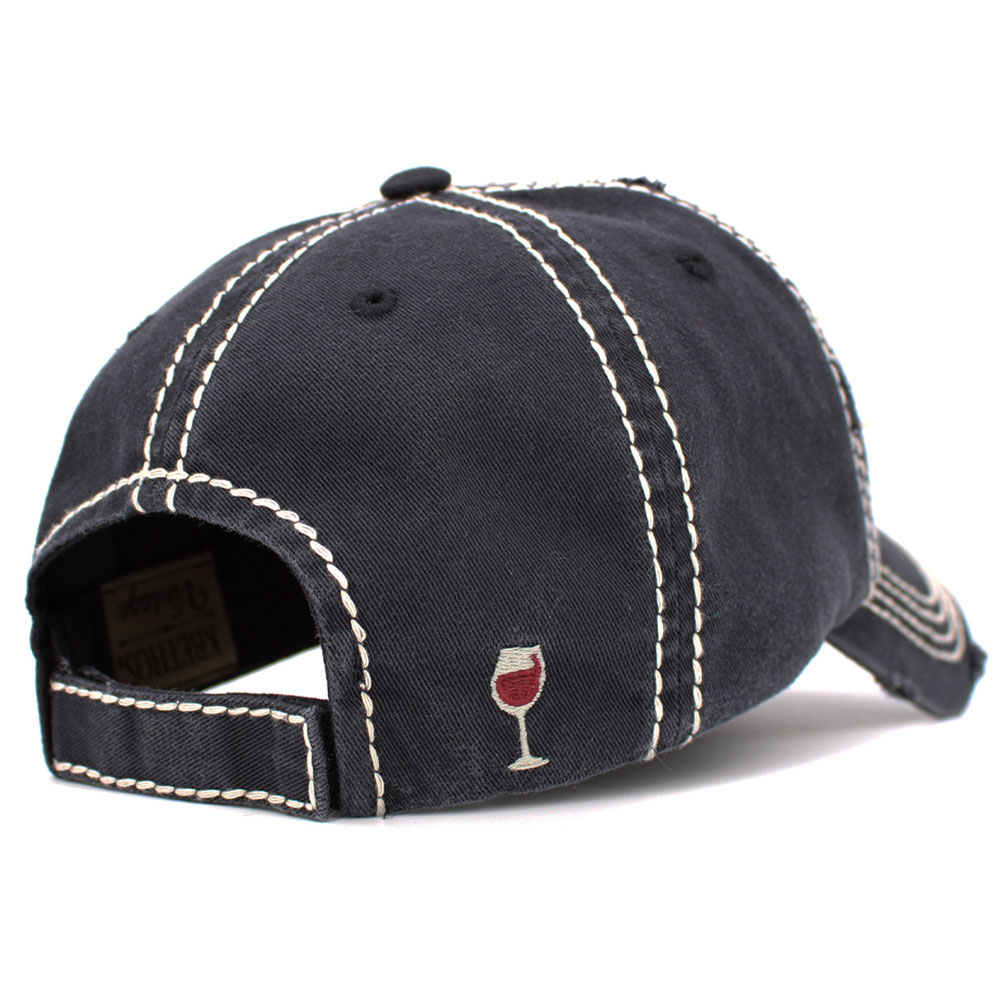 "Sip Happens" Washed Vintage Ballcap - Image 3