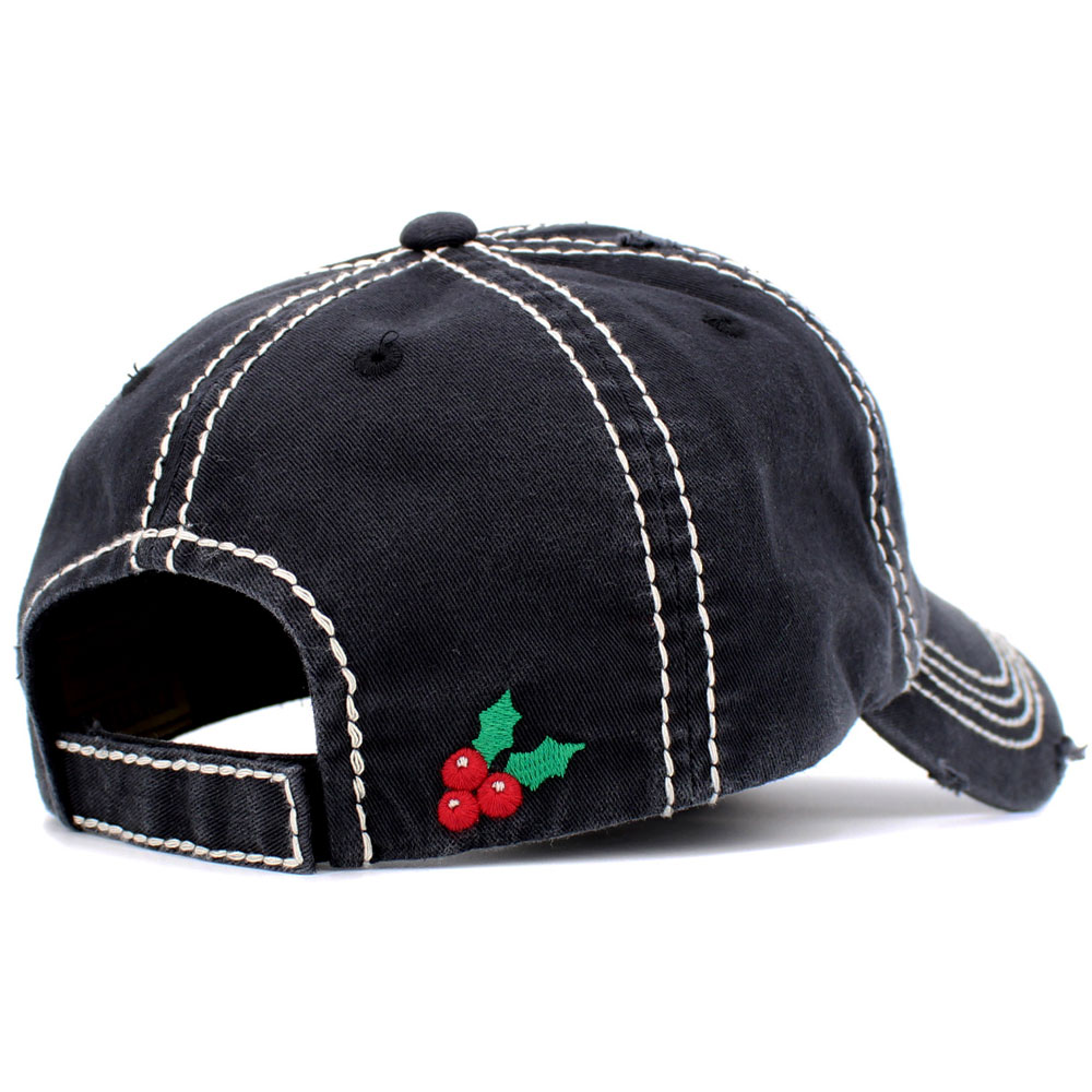 "THIS IS AS MERRY AS I GET" Washed Vintage Ball Cap - Image 3