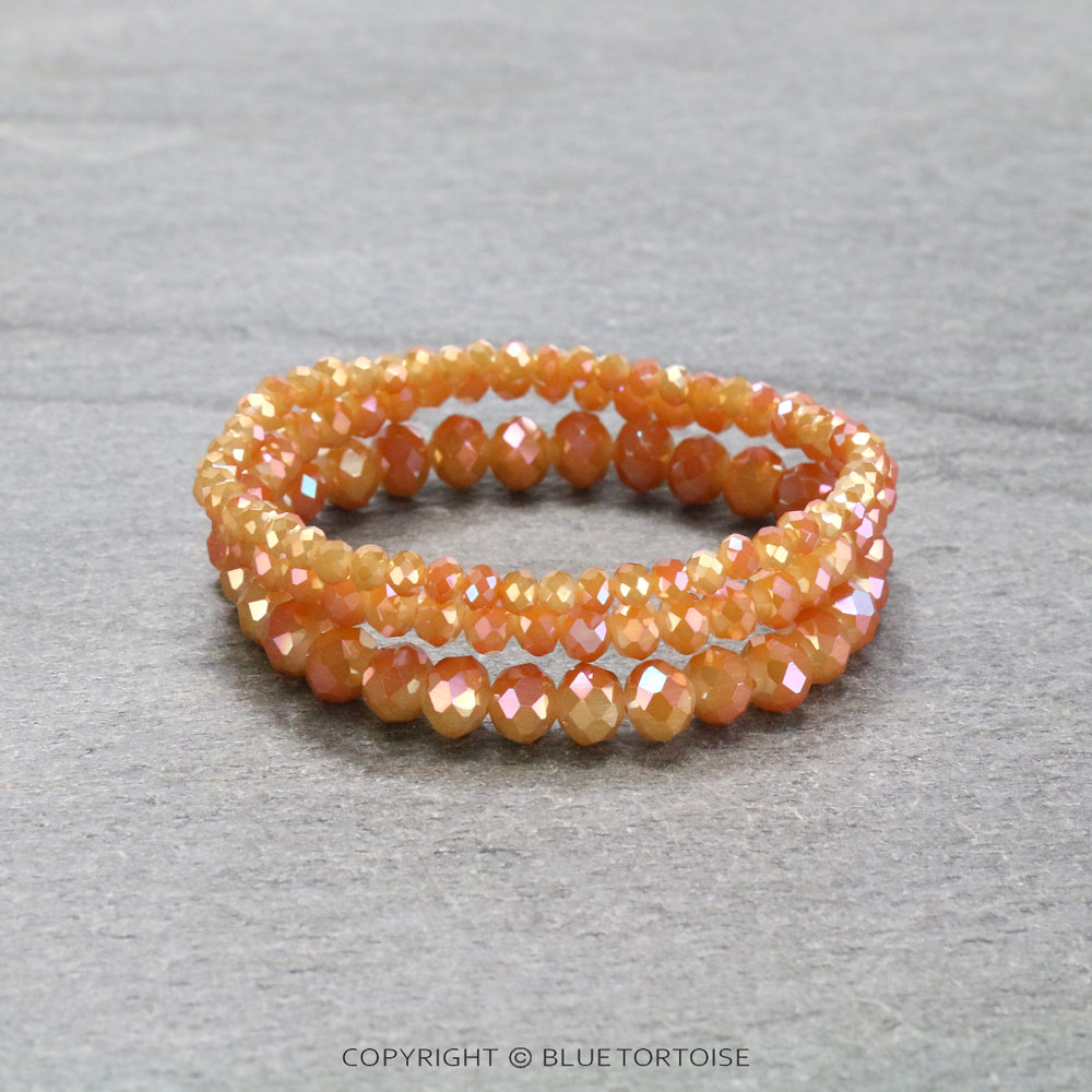 Small Crystal Bead Stackable Stretch Bracelet