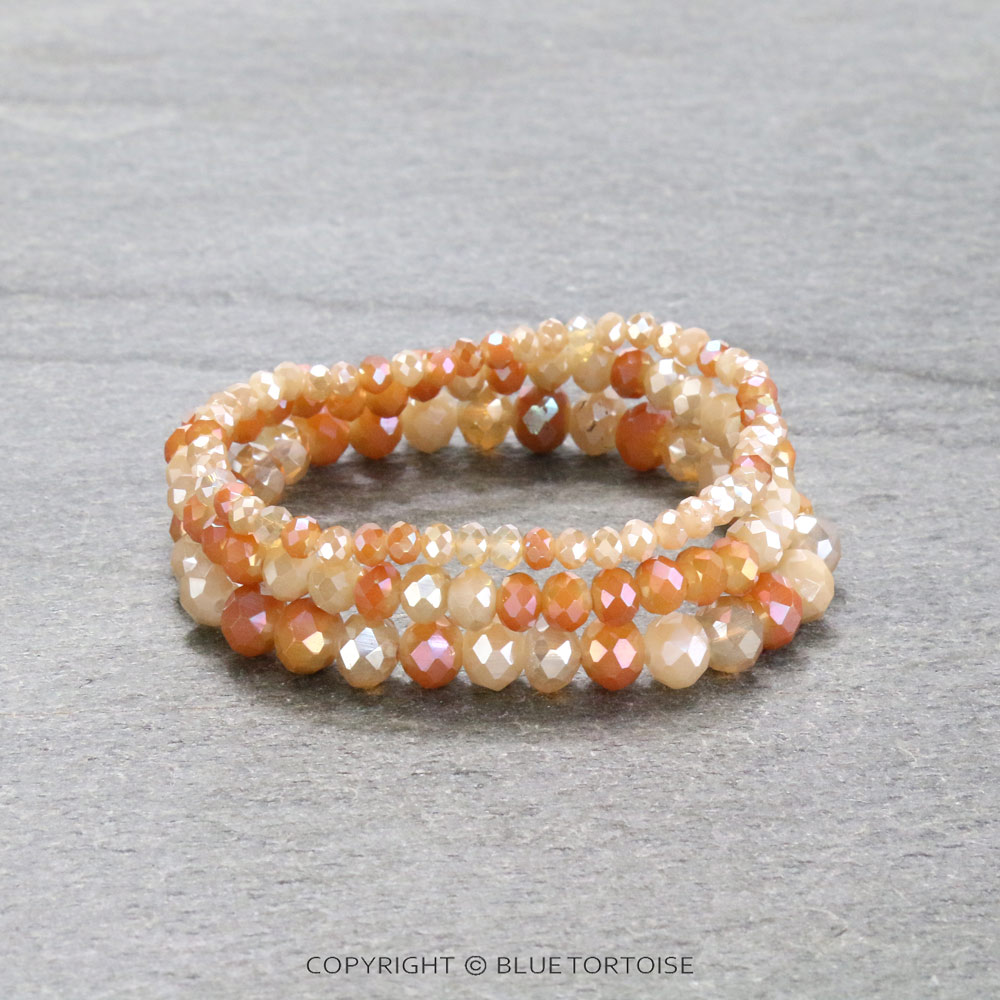 Small Crystal Bead Stackable Stretch Bracelet