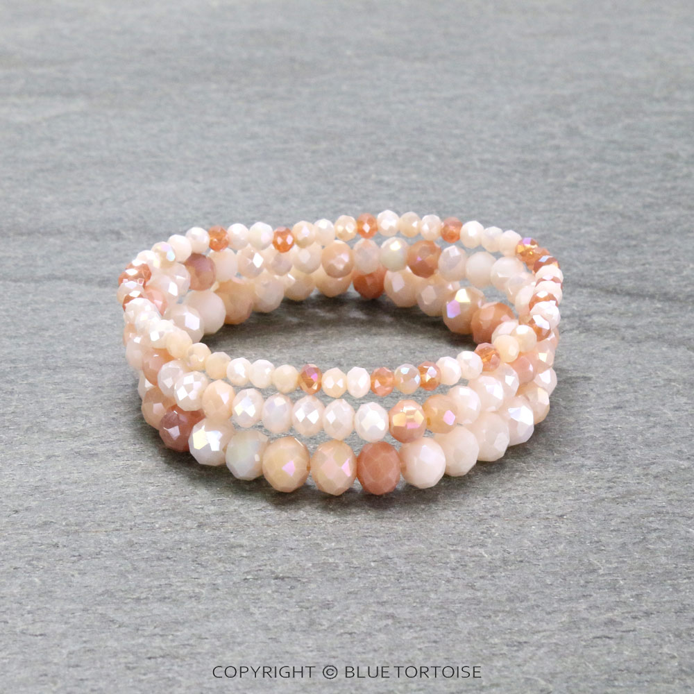 Small Crystal Bead Stackable Stretch Bracelet