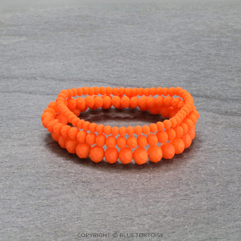 Small Crystal Bead Stackable Stretch Bracelet