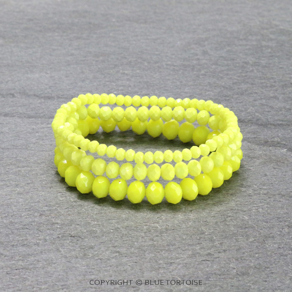 Small Crystal Bead Stackable Stretch Bracelet