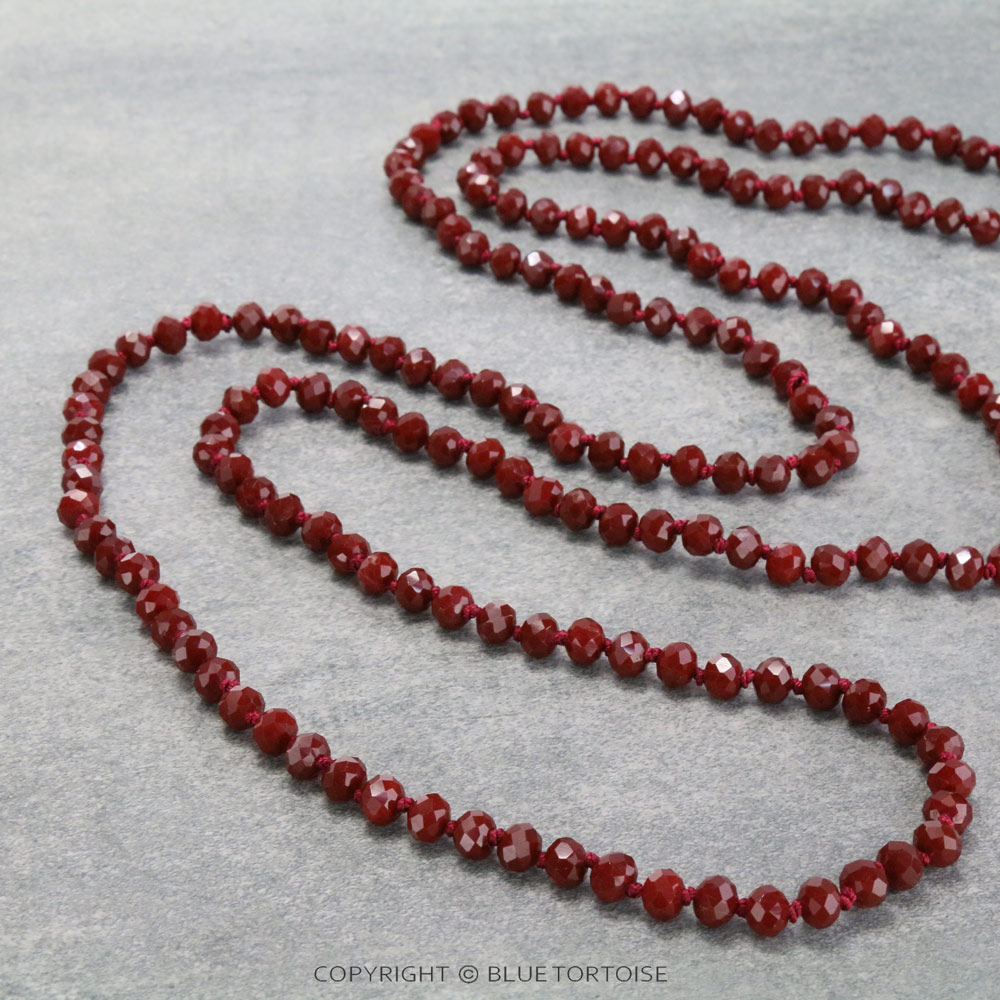 60" Endless Crystal Bead Necklace