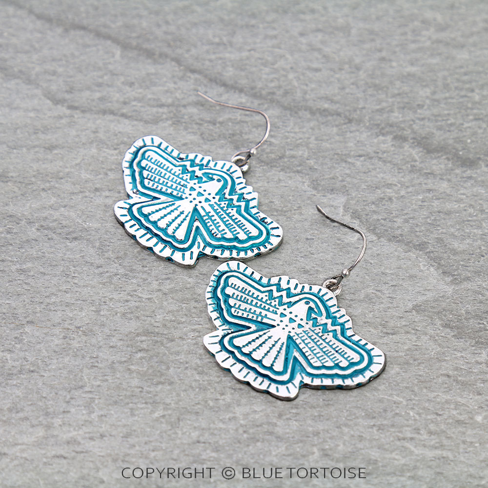 Western Thunderbird Dangle Earrings