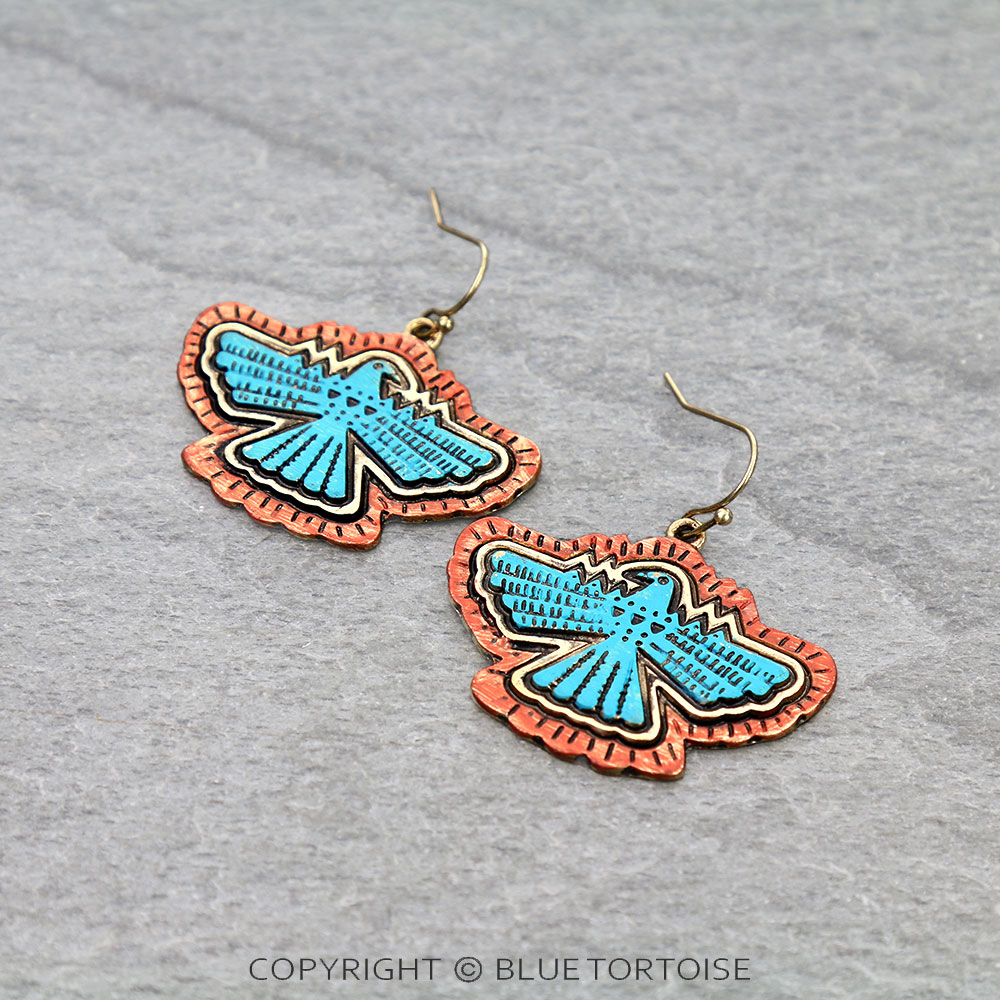 Western Thunderbird Dangle Earrings