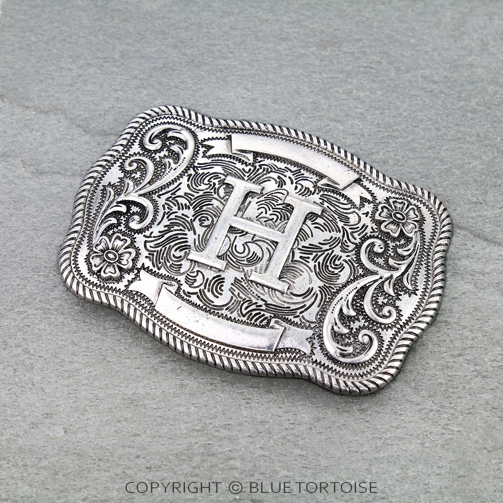 Western Initial "H" Belt Buckle