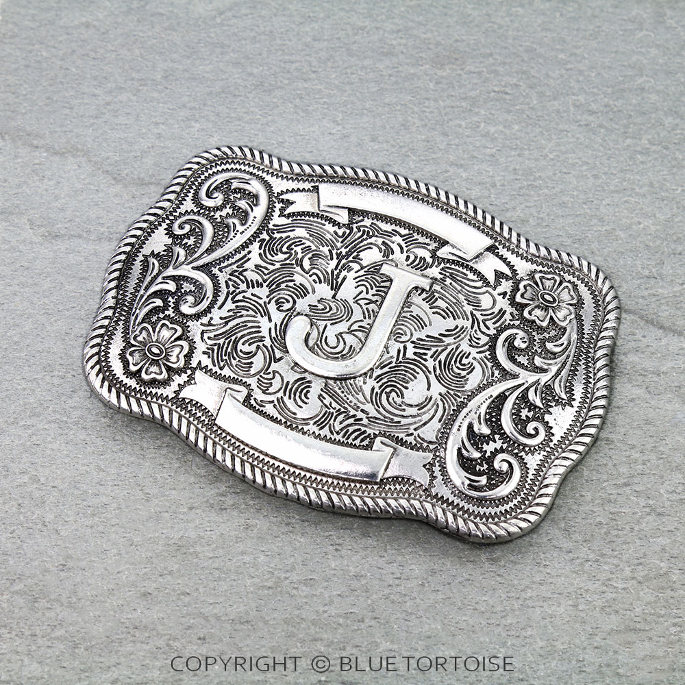 Western Initial "J" Belt Buckle