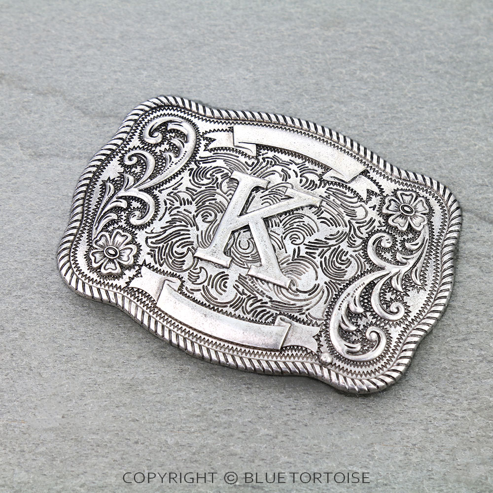 Western Initial "K" Belt Buckle