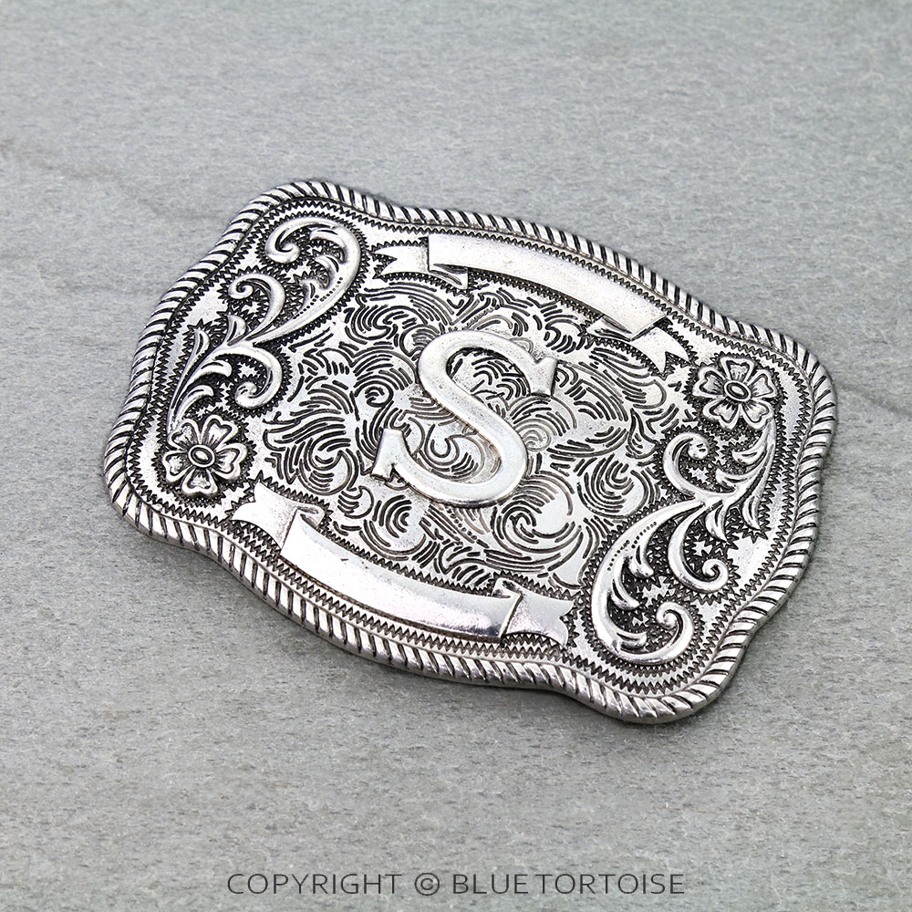 Western Initial "S" Belt Buckle