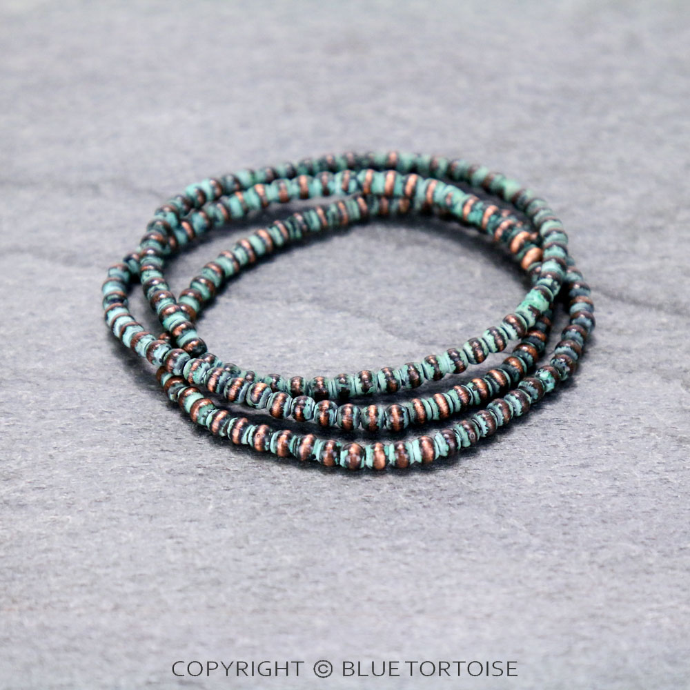 Navajo Style Pearl Stackable Bracelet - Image 2
