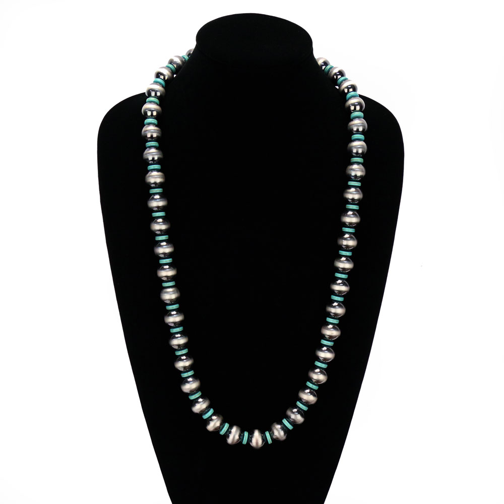 Navajo Style Pearl Necklace Set - Image 2