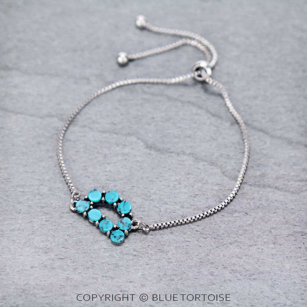 Initial D Stone Adjustable Bracelet