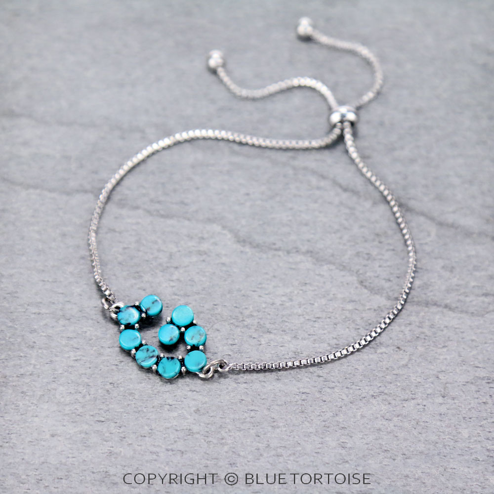 Initial G Stone Adjustable Bracelet
