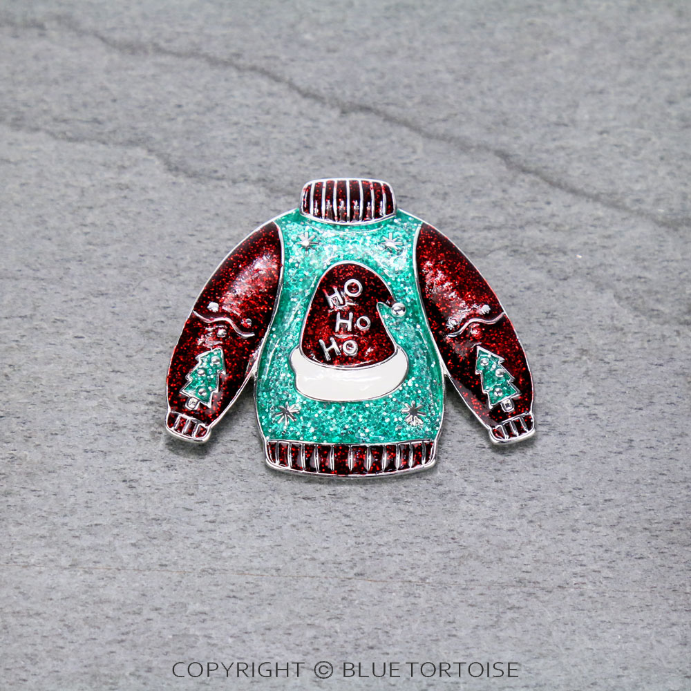 Christmas Sweater Brooch Pin
