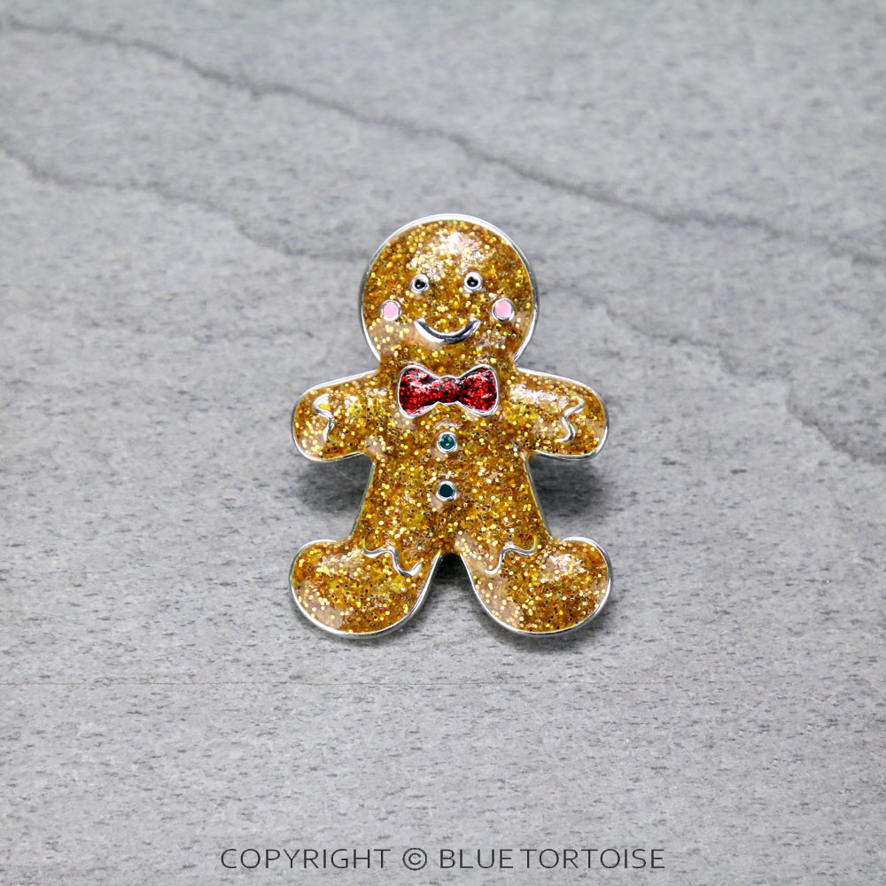 Christmas Gingerbread Brooch Pin