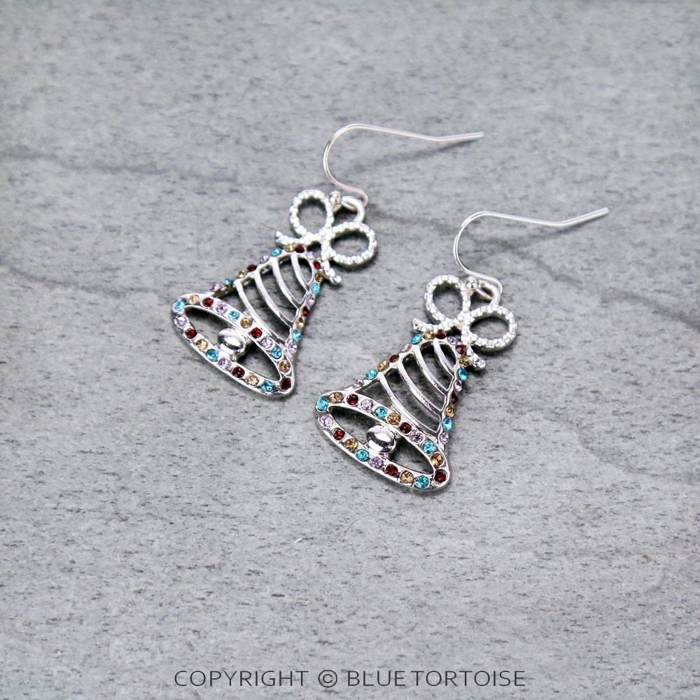 Christmas Cutout Bell Dangle Earrings